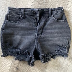 Hollister Black Jean Shorts